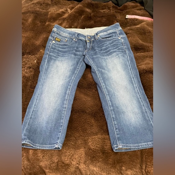 Women’s G-Star Low Rise Denim Capris - Picture 1 of 7